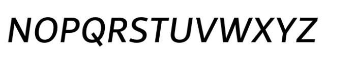 Sinal Medium Italic Font UPPERCASE