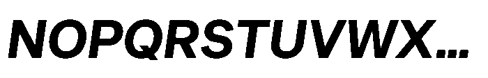 Sinar Grotesk Bold Italic Font UPPERCASE