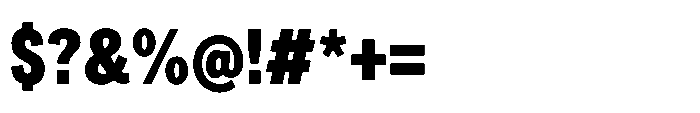 Sinar Grotesk Condensed Black Font OTHER CHARS