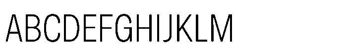 Sinar Grotesk Condensed Extra Light Font UPPERCASE