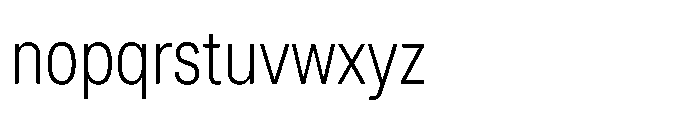 Sinar Grotesk Condensed Extra Light Font LOWERCASE