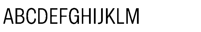 Sinar Grotesk Condensed Light Font UPPERCASE