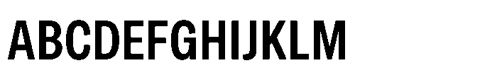 Sinar Grotesk Condensed Semi Bold Font UPPERCASE