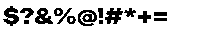 Sinar Grotesk Expanded Black Font OTHER CHARS