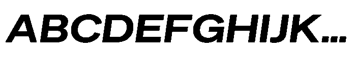 Sinar Grotesk Expanded Bold Italic Font UPPERCASE