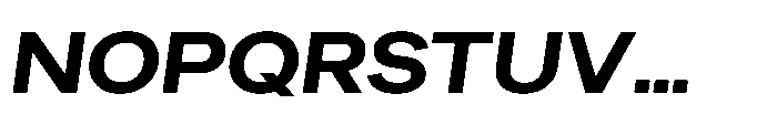 Sinar Grotesk Expanded Bold Italic Font UPPERCASE