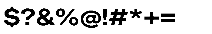 Sinar Grotesk Expanded Bold Font OTHER CHARS