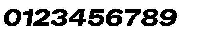 Sinar Grotesk Expanded Extra Bold Italic Font OTHER CHARS