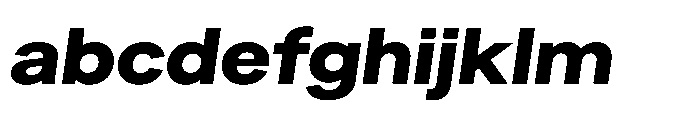 Sinar Grotesk Expanded Extra Bold Italic FONT
