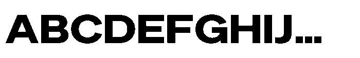 Sinar Grotesk Expanded Extra Bold Font UPPERCASE