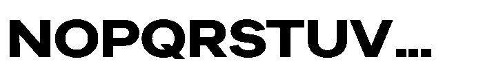 Sinar Grotesk Expanded Extra Bold Font UPPERCASE