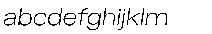 Sinar Grotesk Expanded Extra Light Italic FONT
