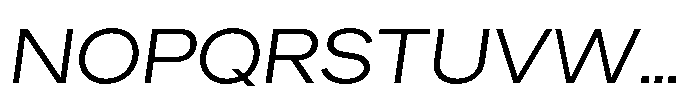 Sinar Grotesk Expanded Light Italic Font UPPERCASE