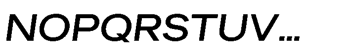 Sinar Grotesk Expanded Medium Italic Font UPPERCASE