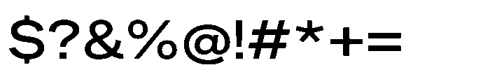 Sinar Grotesk Expanded Medium Font OTHER CHARS