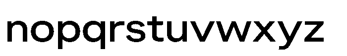 Sinar Grotesk Expanded Medium Font LOWERCASE