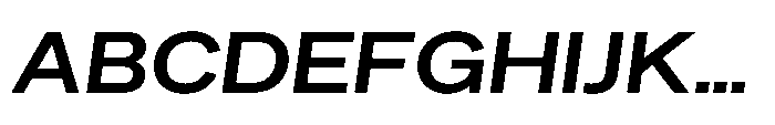Sinar Grotesk Expanded Semi Bold Italic Font UPPERCASE