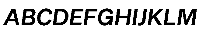 Sinar Grotesk Semi Bold Italic Font UPPERCASE