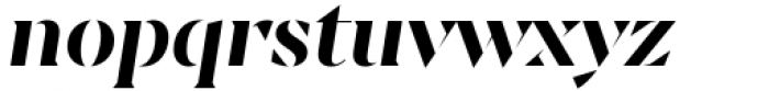 Sincerity Stencil Bold Italic Font LOWERCASE