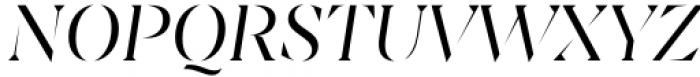 Sincerity Stencil Light Italic Font UPPERCASE