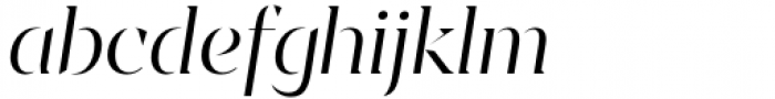 Sincerity Stencil Light Italic Font LOWERCASE