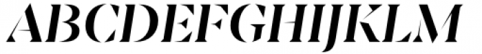 Sincerity Stencil Medium Italic Font UPPERCASE