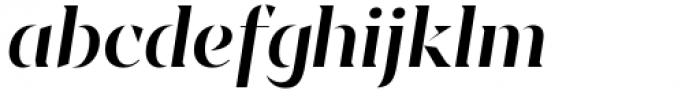 Sincerity Stencil Medium Italic Font LOWERCASE
