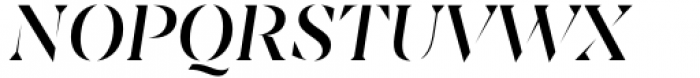 Sincerity Stencil Regular Italic Font UPPERCASE