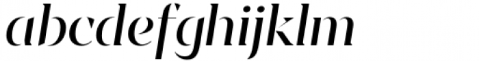 Sincerity Stencil Regular Italic Font LOWERCASE