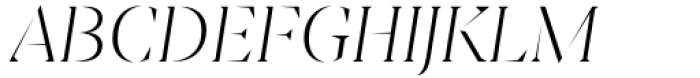 Sincerity Stencil Thin Italic Font UPPERCASE