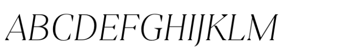 Sincerity Thin Italic Font UPPERCASE