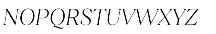 Sincerity Thin Italic Font UPPERCASE