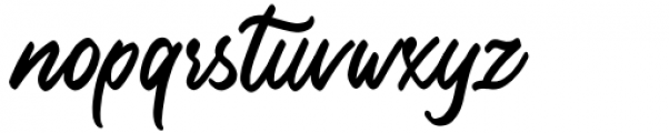 Sincery Bartlow Regular Font LOWERCASE
