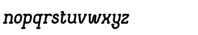 Sincky Italic Font LOWERCASE