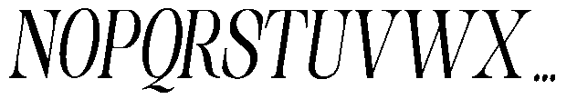 Sinclair Pro Obsession Bold Condensed Italic Font UPPERCASE