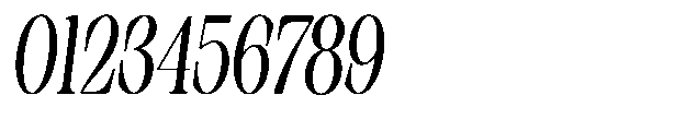 Sinclair Pro Obsession Bold Condensed Slanted Font OTHER CHARS