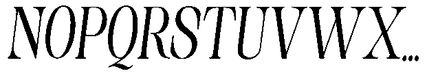 Sinclair Pro Obsession Bold Condensed Slanted Font UPPERCASE