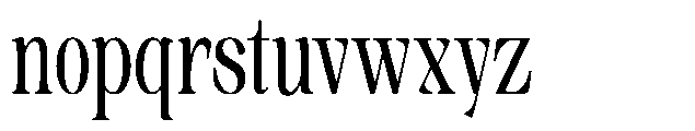 Sinclair Pro Obsession Bold Condensed Font LOWERCASE
