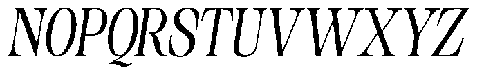 Sinclair Pro Obsession Bold Expanded Italic Font UPPERCASE