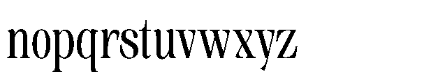 Sinclair Pro Obsession Bold Expanded Font LOWERCASE