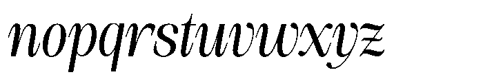 Sinclair Pro Obsession Bold Italic Font LOWERCASE