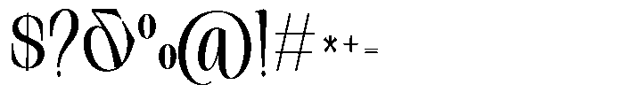 Sinclair Pro Obsession Bold Font OTHER CHARS