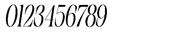 Sinclair Pro Obsession Condensed Italic Font OTHER CHARS