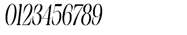 Sinclair Pro Obsession Condensed Slanted Font OTHER CHARS