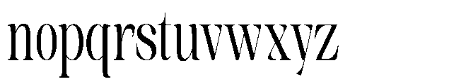 Sinclair Pro Obsession Condensed Font LOWERCASE