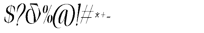 Sinclair Pro Obsession Expanded Italic Font OTHER CHARS