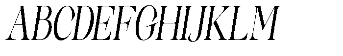 Sinclair Pro Obsession Expanded Italic Font UPPERCASE