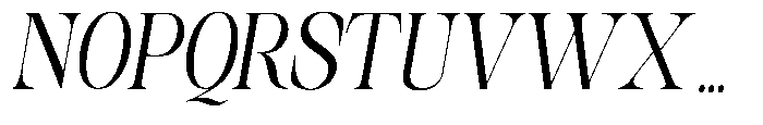 Sinclair Pro Obsession Italic Font UPPERCASE