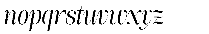 Sinclair Pro Obsession Italic Font LOWERCASE