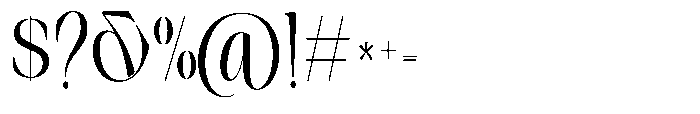 Sinclair Pro Obsession Regular Font OTHER CHARS
